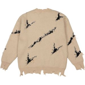 Suéter desgastado para <span class=keywords><strong>hombre</strong></span>, <span class=keywords><strong>Jersey</strong></span> informal de cuello redondo, prendas de punto, <span class=keywords><strong>jersey</strong></span> con patrón de diseño de invierno, suéter de punto personalizado, suéter de tipo - Product Image 4