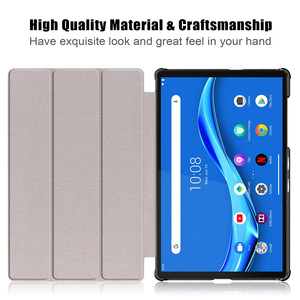 Funda protectora con soporte triple inteligente para <span class=keywords><strong>Lenovo</strong></span> <span class=keywords><strong>Tab</strong></span> <span class=keywords><strong>M10</strong></span> <span class=keywords><strong>HD</strong></span> <span class=keywords><strong>2nd</strong></span> <span class=keywords><strong>Gen</strong></span> 10,1 X306, funda rígida de cuero PU con soporte de carcasa delgada para PC - Product Image 6