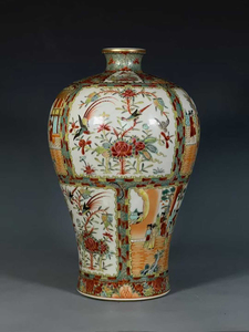 Jarrón <span class=keywords><strong>de</strong></span> <span class=keywords><strong>Porcelana</strong></span> <span class=keywords><strong>de</strong></span> Alta Calidad <span class=keywords><strong>de</strong></span> Jingdezhen, Estilo <span class=keywords><strong>Canton</strong></span>és Antiguo, con Medallón <span class=keywords><strong>de</strong></span> Rosas, Escena Figurativa Imperial y Motivo Floral - Product Image 3