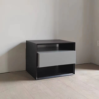 Table de chevet de luxe pour chambre à coucher, style nordique simple et minimaliste, avec tiroir de rangement, panneau solide, extensible, de haute qualité, appartements
