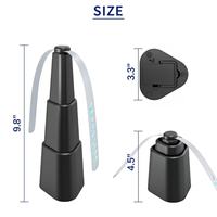 Ventilateur Répulsif Automatique Anti-Moustiques Style Nordique Alimenté par Batterie en ABS avec Lames Multifonctionnelles pour Extérieur