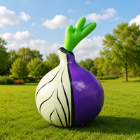 Modèle géant gonflable d'oignon en PVC – Ballon végétal imperméable et durable pour décoration d'événements extérieurs avec option de logo personnalisé