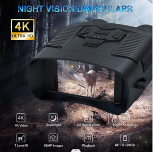 Lunettes de Vision nocturne <span class=keywords><strong>Jumelles</strong></span> de Vision nocturne infrarouge numérique 4K pour adultes Chasse Prendre <span class=keywords><strong>des</strong></span> <span class=keywords><strong>photos</strong></span> et <span class=keywords><strong>des</strong></span> vidéos Batterie rechargeable - Product Image 5