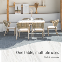 Meubles de jardin Meiqi Heystar, série Outdoor, style moderne, en aluminium durable, résistants aux intempéries, pour terrasse.