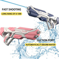 Pistolet à eau électrique à absorption automatique avec logo personnalisé jouets de tir haute capacité pour enfant pistolet super soaker jouet pour l'été