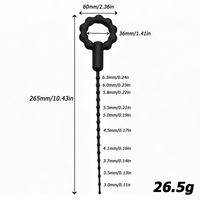Sexbay Multi Beads Silicone Urethral Sound, options vibrantes et non vibrantes, stimulateur urétral masculin insérable de 18 cm