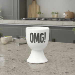 LOGO creativo personalizzato singolo porcellanato ripiano eco-friendly piccolo portabovchi bianco in ceramica - Product Image 4