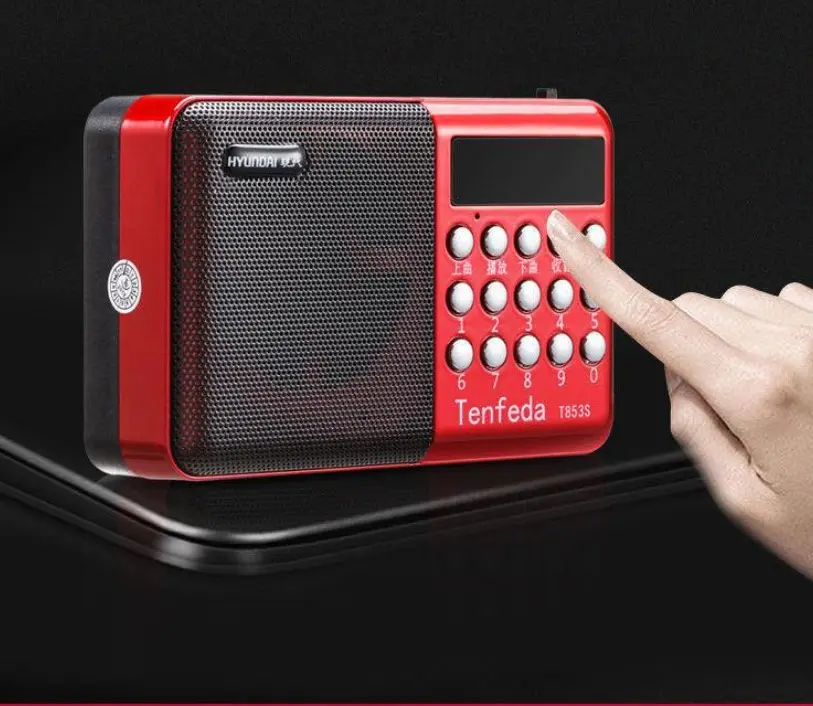 Mini altoparlante radio fm ricaricabile JOC H033U all'ingrosso con Radio portatile USB/TF/FM