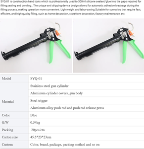 <span class=keywords><strong>Pistola</strong></span> <span class=keywords><strong>de</strong></span> <span class=keywords><strong>silicona</strong></span> industrial <span class=keywords><strong>de</strong></span> grado 9 con mango <span class=keywords><strong>de</strong></span> aluminio, fuente <span class=keywords><strong>de</strong></span> alimentación manual, la mejor calidad, <span class=keywords><strong>precio</strong></span> económico, para pulverización industrial. - Product Image 6