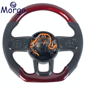 Volante Personalizado de Cuero y Fibra de Carbono para Jeep Grand <span class=keywords><strong>Cherokee</strong></span> <span class=keywords><strong>SRT</strong></span> Wrangler JK JL XJ Gladiator Renegade <span class=keywords><strong>Trackhawk</strong></span> - Product Image 1