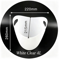 Seau à glace transparent grande capacité en plastique 2,5L/4L/8L/12L avec doubles poignées, bac à boissons réfrigérant pour bar, club, fête, restaurant