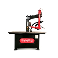 Machine de soudage par points à plateforme à bras oscillant avec table de contact pour armoires électriques, coffrets de commutation, boîtes de commande