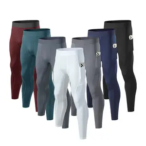 <span class=keywords><strong>Pantalon</strong></span> d'entraînement de course à pied décontracté pour hommes respirant à séchage rapide poches latérales élastiques pantalons serrés de sport pour la course à pied - Product Image 1