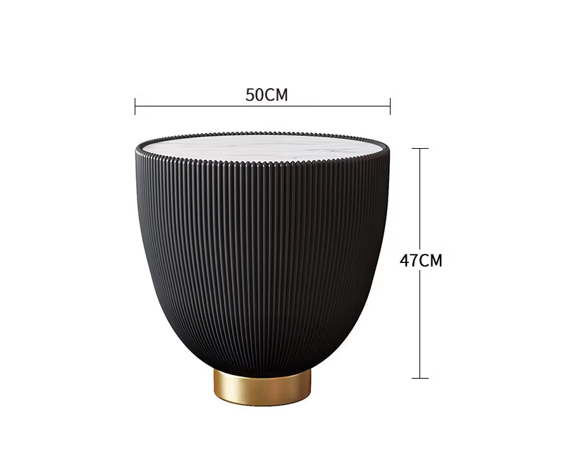 Black: diameter 45 high 50cm