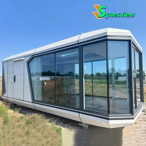 Maison mobile modulaire préfabriquée en acier de luxe, anti-corrosion, capsule spatiale intelligente à commande vocale, villa, alimentée à l'énergie solaire - Product Image 6
