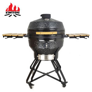 KIMSTONE Kamado Grill en céramique de 26 pouces, fabricant professionnel XL <span class=keywords><strong>XXL</strong></span>, fumoir extérieur pour <span class=keywords><strong>barbecue</strong></span>, fête et jardin - Product Image 2