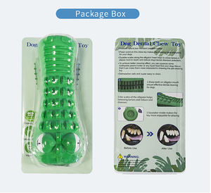 KINYU 2023 en çok satan doğal kauçuk toksik olmayan güçlü çiğneme yeteneği Squeaking ses eğlenceli çiğneme timsah şekli köpek oyuncak - Product Image 6