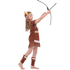 Disfraces de <span class=keywords><strong>Princesa</strong></span> Indígena de Halloween para Niñas, Disfraz de Cazadora <span class=keywords><strong>Pocahontas</strong></span>, Disfraz de Purim, Fiesta de Mardi Gras - Product Image 3