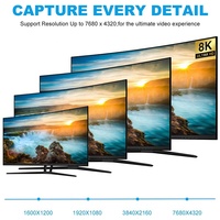 Câble DP à DP Kabel mâle à mâle Port d'affichage DP 1.4 8K 60Hz 4K 144Hz Câble audio vidéo Kablo 0.5M 1M 1.5M 2M 3M 5M