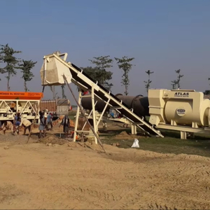 Planta de mezcla en caliente de asfalto usada de alta calidad, equipo de construcción de carreteras, bomba de motor, componentes básicos de PLC, fabricante de buena reputación - Product Image 1