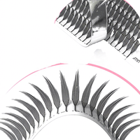 Nouveauté : Extensions de cils Easy Graft Anime Spire, style bande dessinée, pré-faites en éventail, douces, en faux vison, effet féerique