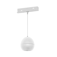 Lustre circulaire Ushine S20 12W, très vendu, pour usage intérieur, avec éclairage focalisé, noir et blanc