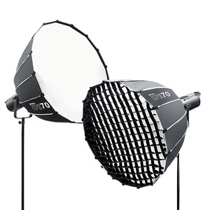 TRIOPO 70/90/120cm Parabolic Softbox Bowens Mount Soft Boxes con rejilla de nido de abeja para <span class=keywords><strong>Godox</strong></span> <span class=keywords><strong>SL60w</strong></span> Bowens Mount Lights - Product Image 1