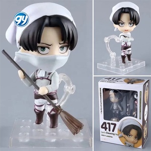 Attack on Titan Levi Cleanup Capitán Q Versión Nendoroided Movable Face Change Doll Ornament 417 - Product Image 2