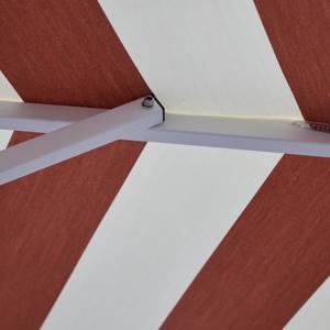 High End 100% Aluminum Garden Outdoor Sun Protection <strong>Umbrella</strong> Hand Crank Striped <strong>Patio</strong> Hotel Cafe Resort Mid Pole Parasol - Product Image 4