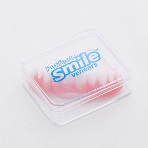 สแนปสไมล์แบบใหม่ ป้ายกำกับสั่งทำได้ ครอบฟันปลอมบนล่าง รอยยิ้มสมบูรณ์แบบ วีเนียร์ฟันปลอม สวมใส่สบาย ปรับได้ - Product Image 1