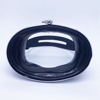 Masque de plongée sous-marine à lentille unique ovale ronde, masque de plongée intégral en silicone à large champ de vision