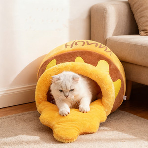 Cuccia per <span class=keywords><strong>Gatti</strong></span> a Forma <span class=keywords><strong>di</strong></span> Barattolo <span class=keywords><strong>di</strong></span> Miele, Letto Caldo Invernale per Animali Domestici, Lussuosa e Trendy Cuccia Cartoon per <span class=keywords><strong>Gatti</strong></span> da Interno - Product Image 5