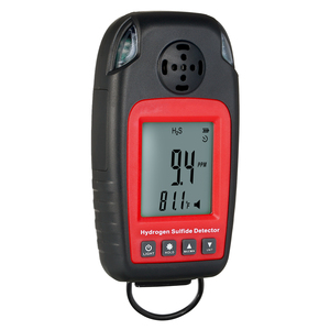 เครื่องตรวจจับ H2S แบบดิจิตอล 0~100ppm พร้อมเซ็นเซอร์ตรวจจับไฮโดรเจนซัลไฟด์แบบอิเล็กโทรเคมี และหน้าจอ LCD พร้อมไฟแบ็คไลท์ - Product Image 1