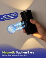 Lampes de nuit LED 3CCT avec détecteur de mouvement, lumière murale rechargeable par USB, éclairage magnétique vers le haut et vers le bas pour les escaliers, le porche, la décoration d'intérieur