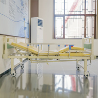 DDCY SHL-1 Lit médicalisé manuel multifonction à cadre métallique antirouille avec accessoires pratiques complets pour hôpital et domicile