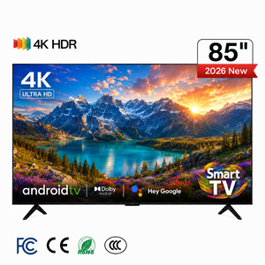 Téléviseur intelligent Android 4K de 85 pouces, grand écran LED avec WiFi et fonction de mise en miroir de l'écran pour cinéma maison, hôtel et usage commercial - Product Image 1