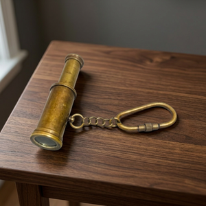 Nautical KC2 Telescope Glass Keychain Compact Decorative Key <b>Ring</b> for Bag Gift and Everyday Carry - Product Image 2