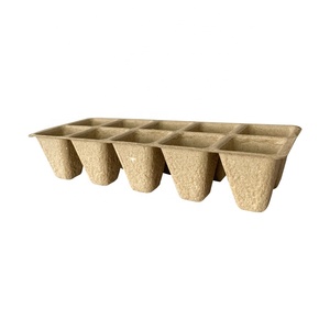 Dapat terurai bahan bubur biji gambut baki pot tanaman nampan untuk bibit 10 sel biji mulai Kit pembibitan baki bubur kertas - Product Image 2