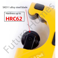 Cortador Manual de Tubos Metálicos en Oferta con Herramienta de Desbarbado, Herramienta de Corte de Precisión para Tuberías, para Fontaneros y Reparaciones de Refrigeración