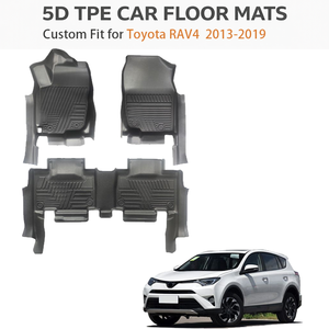 พรมปูพื้นรถยนต์ Toyota RAV4 ปี 2013-2019 พวงมาลัยซ้าย 5 ประตู วัสดุ TPE แบบสั่งทำพิเศษ ป้องกันทุกสภาพอากาศ กันน้ำ ผลิตโดยผู้ผลิต OEM - Product Image 1