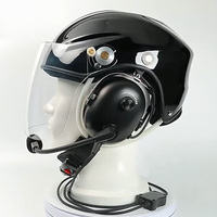 Casque d'aviation en fibre de carbone pour parapente/paramoteur/parachutisme