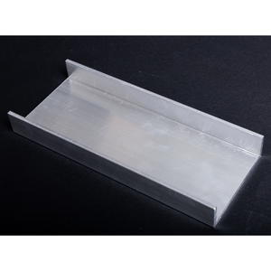 Profilo a U in alluminio personalizzato 6061 6063 T4 T5 T6, estrusione a forma di U, canale per LED a incasso, profili in alluminio per ferrovie - Product Image 4