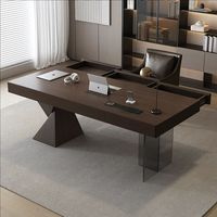 Bureau d'ordinateur de style minimaliste italien pour la maison, bureau de direction simple et haut de gamme