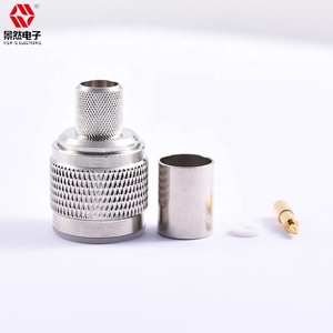 מצופה ניקל מצופה crimp <span class=keywords><strong>n</strong></span> מחבר rg213 כבל תקשורת אלחוטית ישר 50ohm - Product Image 1