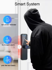 ग्लोमार्केट तुया स्मार्ट फ़िंगरप्रिंट लॉक होम सिक्योरिटी डिजिटल एल्युमीनियम इलेक्ट्रॉनिक लॉक इनसाइड हैंडल स्मार्ट लॉक - Product Image 4