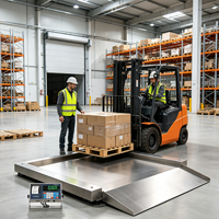Balance au sol industrielle en acier inoxydable robuste KUNSCALE YK-SFD 300 kg avec précision de 500 g, prise en charge OEM, garantie 1 an