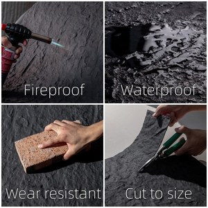 Panel de pared flexible impermeable ignífugo, revestimiento de pared de piedra Natural, azulejos, losa de mármol, piedra Artificial suave - Product Image 3