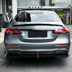 Modificación y Mejora de Automóviles 2021-2023, Alerón Delantero y Trasero de Fibra de Carbono E63 para Benz - Product Image 6