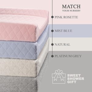 Cuscino fasciatoio impermeabile in cotone organico sagomato - Product Image 3