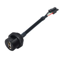Câble de charge magnétique USB de haute qualité, type A/B, mâle/femelle, IP67/IP68, utilisation automobile, matériau PVC/PUR, personnalisable